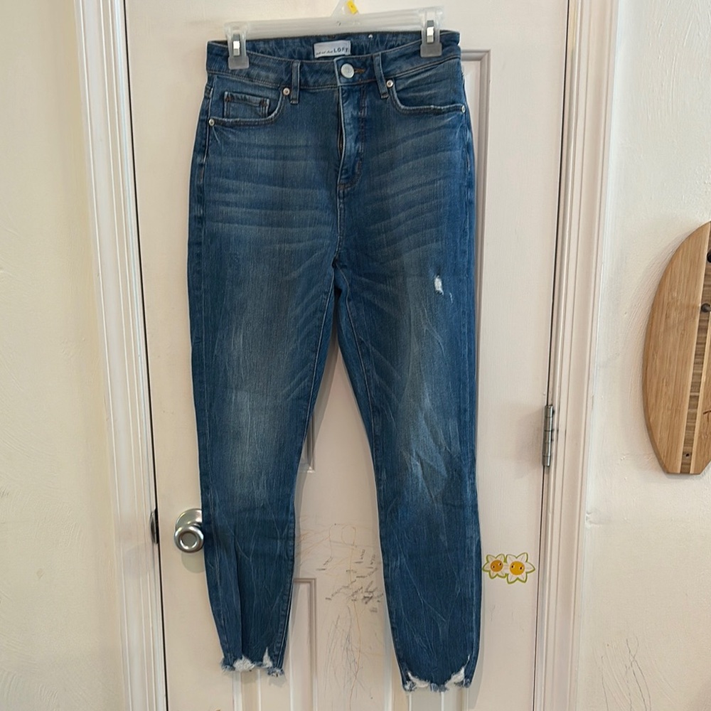 LOFT Curvy High-Waisted Skinny Jeans - never worn